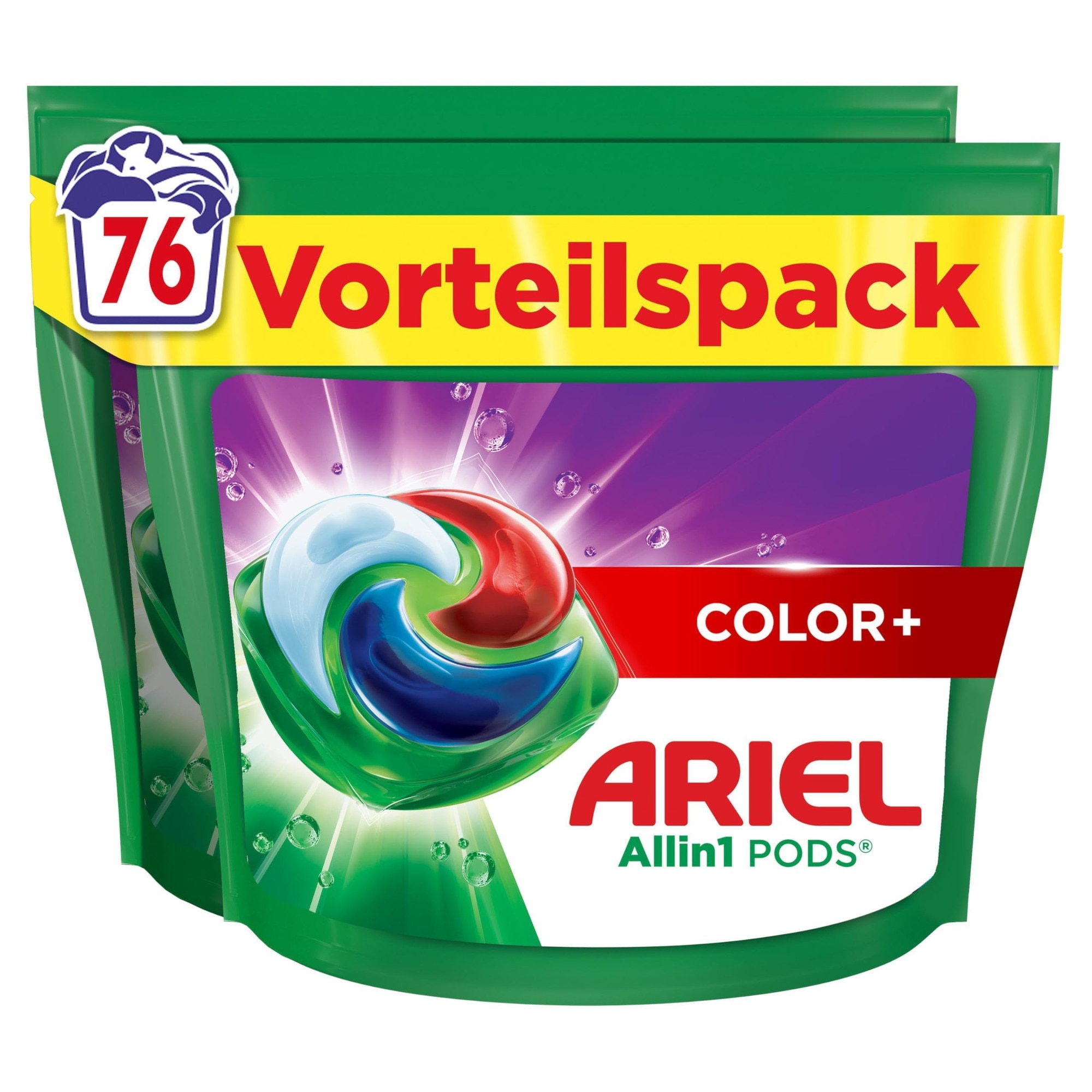 Capsule detergent de rufe Ariel, 76 spalari, universal, pudra