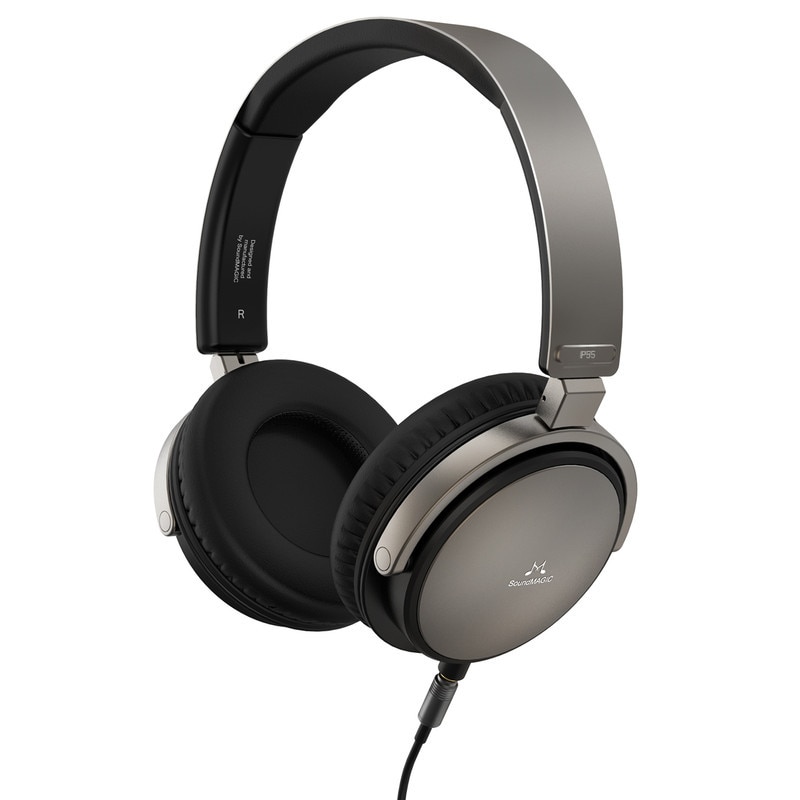 Casti SoundMAGIC Vento P55, bass puternic, stereo HiFi, culoare gunmetal