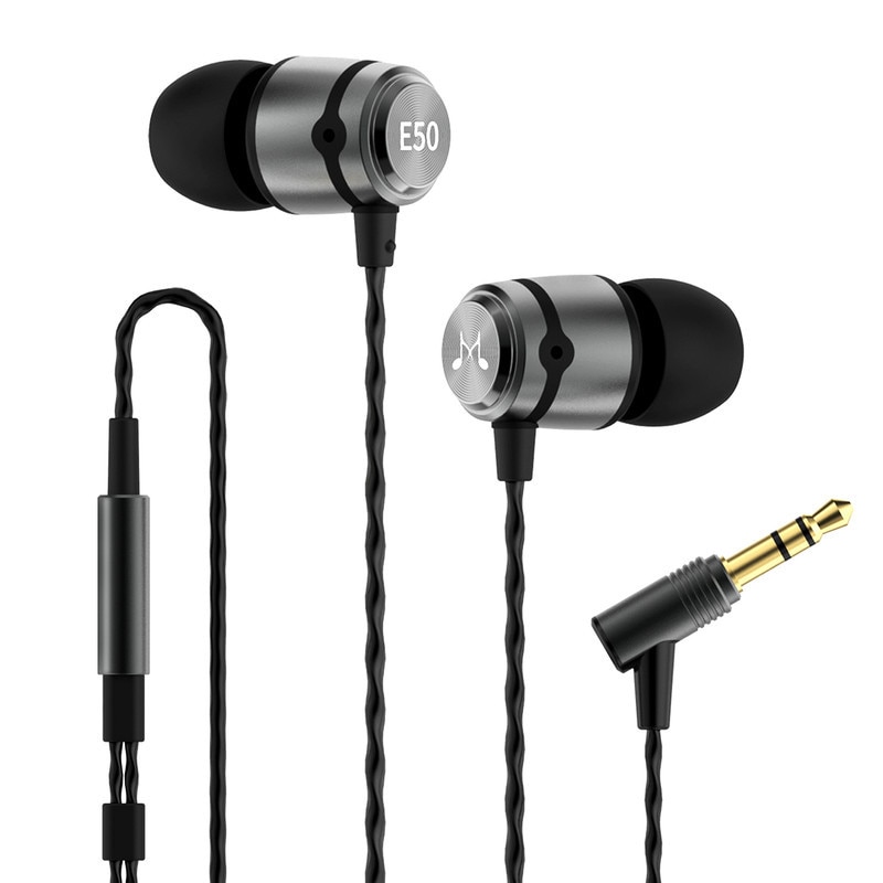 Casti cu fir, SoundMAGIC E50, Fara microfon, Jack, Negru/Gri