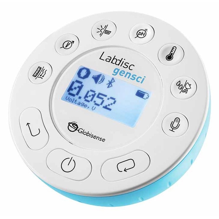 Labdisc Gensci, laborator portabil, 13 senzori, Bluetooth, 300 g, 132x45 mm