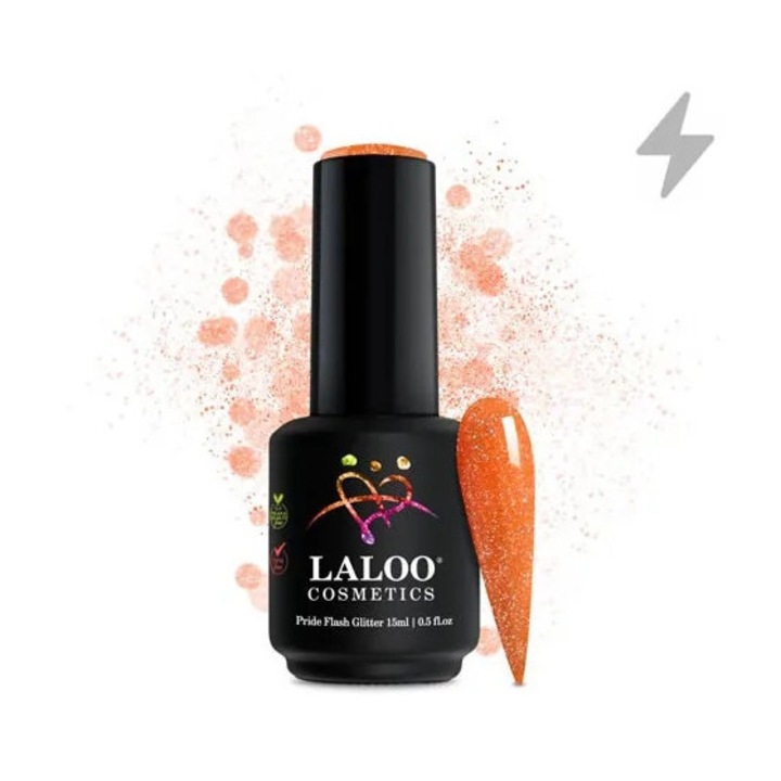 Гел лак Pride Flash Glitter 05 Mango Laloo 15ml