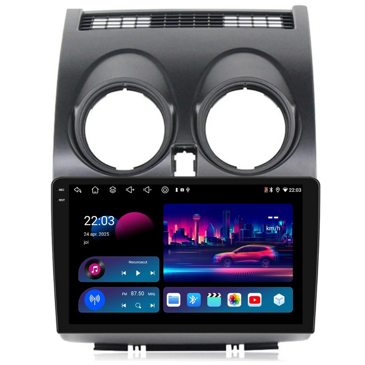 Navigatie PilotOn Nissan Qashqai J10 2006-2014 9 inch 4GB 64GB 8 CORE