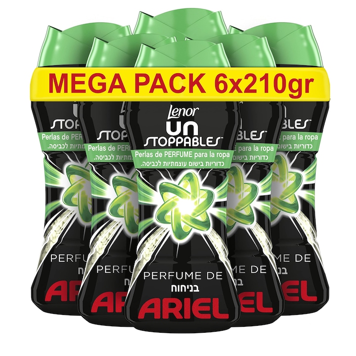 Lenor Unstoppables parfüm gyöngyök 6x210g, univerzális, Ariel parfüm