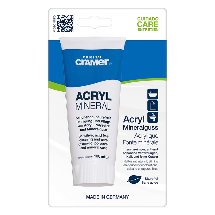 Cramer Acryl-Star folyékony mosószer 100ml, színes ruhákhoz, savmentes, 20 mosásra