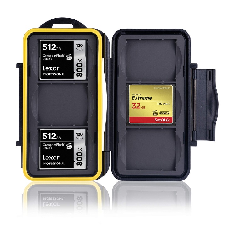 Cutie de protecție pentru carduri de memorie ARES FOTO Mc-Cf6, capacitate 6 carduri Compact Flash, 1 GB, Class 2