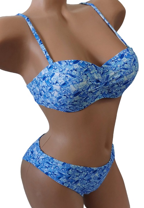Costum de Baie Dama Uramag, 2 piese, Barete Detasabile, Blue sea