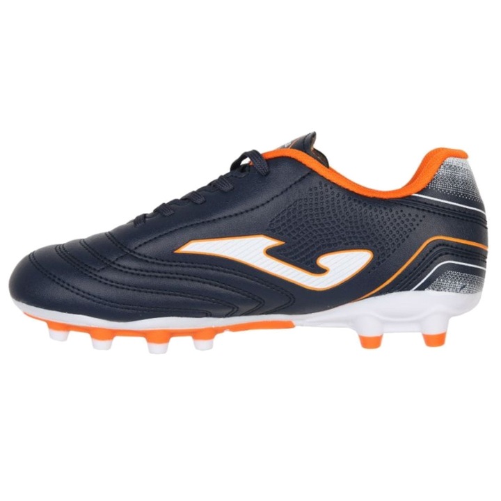 Ghete de fotbal Joma Toledo JR 2503 FG, sintetic, pentru gazon natural, bleumarin/portocaliu