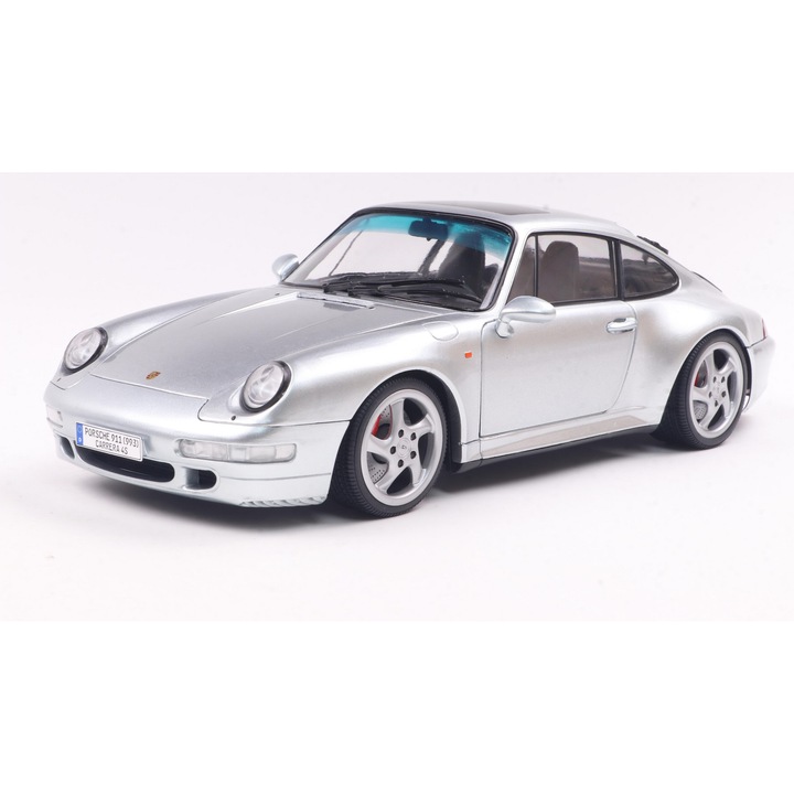 Macheta Porsche 911 4S argintiu 1996 - 1/18 Solido