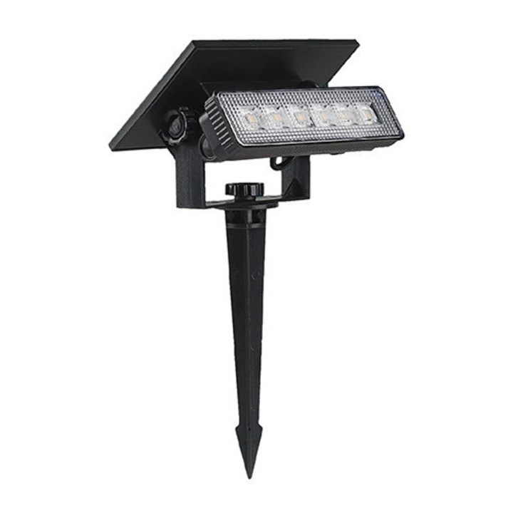 Lampa led solara 1.5w 3000k 2in1 montaj perete + tarus gradina ip65