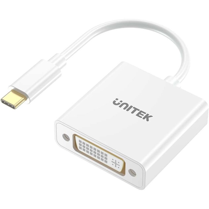 Adapter USB-C la DVI, Unitek, V1429A01
