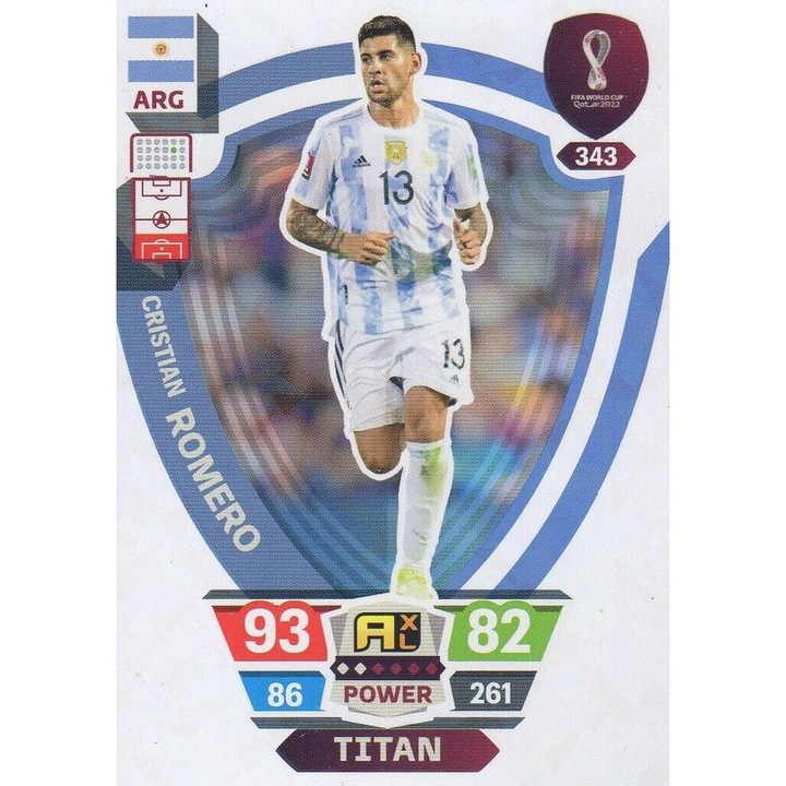 Joc de societate Panini Adrenalyn XL World Cup Qatar 2022, Cristian Romero, Multicolor