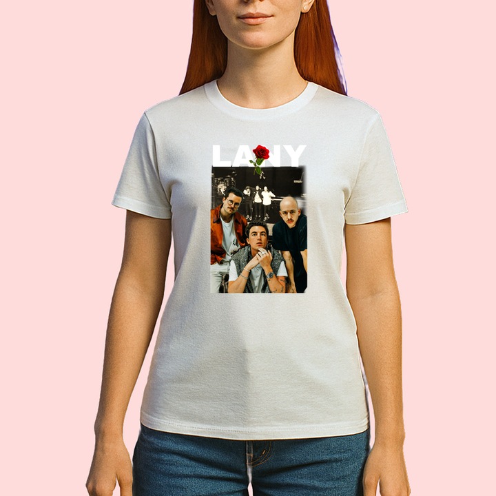 Tricou The 1975 - Artistic Portrait, muzica Hip-Hop, Dama, 100% bumbac, Cri-Flo, Culoare Alb, Marime S
