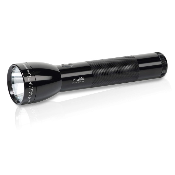 Maglite Ml300L LED zseblámpa 2 db D típusú elemmel - fekete