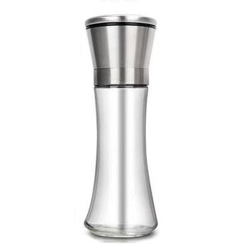 Rasnita Manuala Flippy, Sticla si Inox, Transparenta, 19.2x6.4cm, 200ml