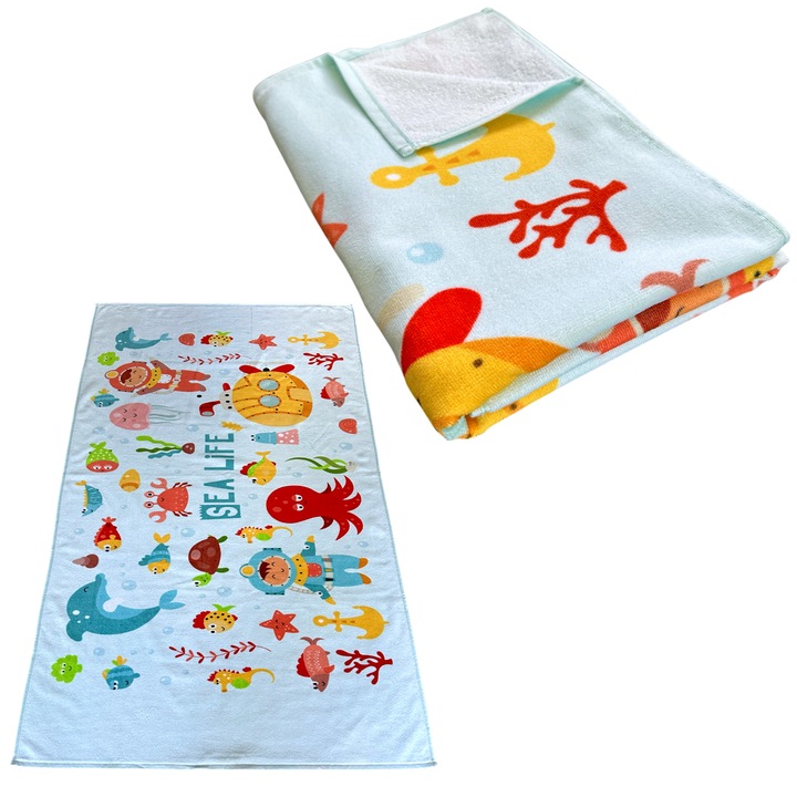 100% памучна плажна кърпа, 70x150 см, 550 г/кв.м, PPB61