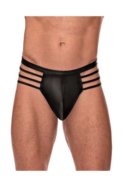 Male Power szexi fehernemu, fekete, Matt fekete, L-XL