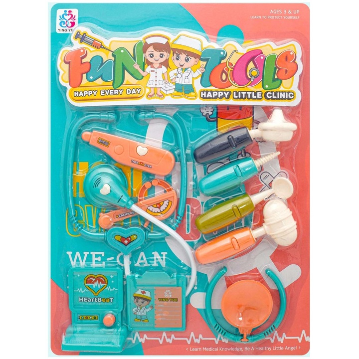 Set joaca doctor, Tres, ND39_500757, 32x44x6cm, multicolor