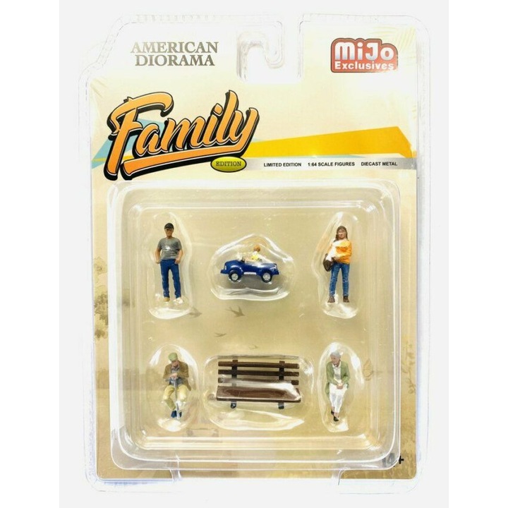 Set Figurine Family, 1:64 American Diorama