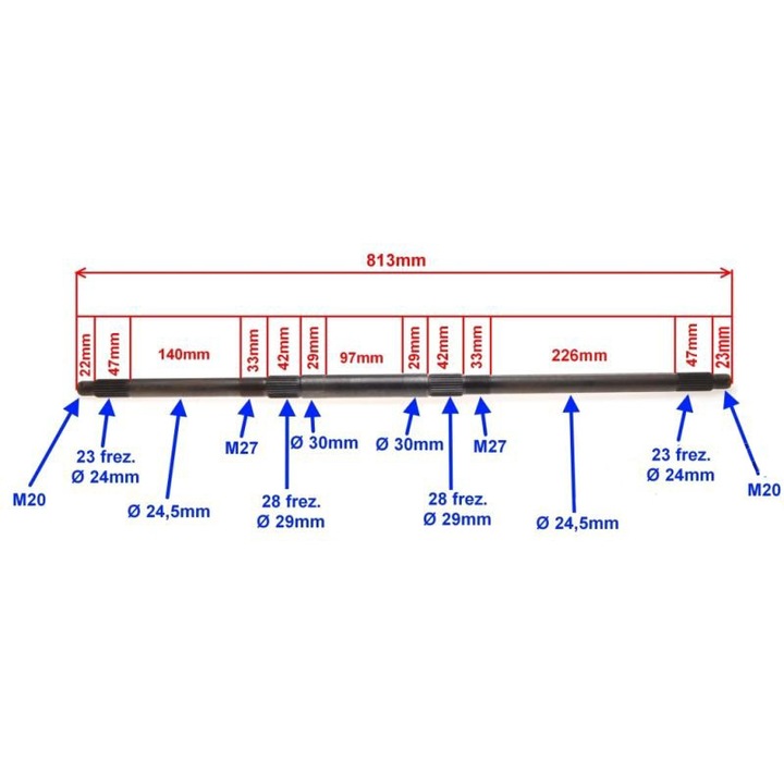 Заден мост за ATV, WMX
