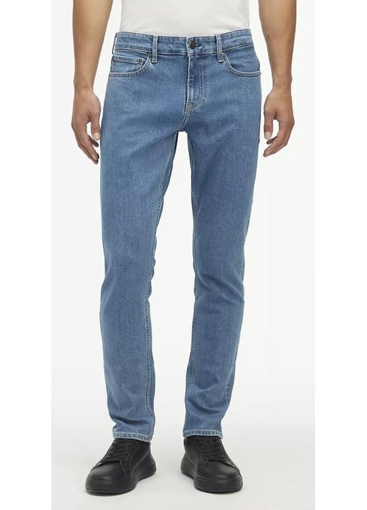 Calvin Klein férfi nadrág, karcsúsított szabású, kék, pamut