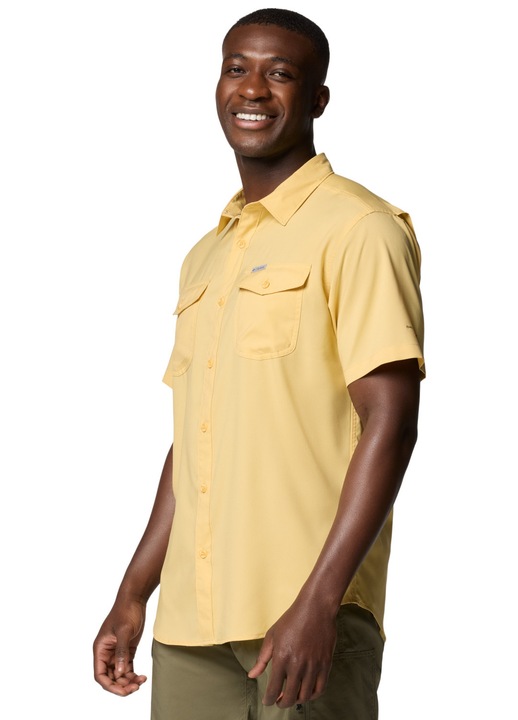 Férfi rövid ujjú ing, Columbia Utilizer II Solid rövid ujjú ing 157776, Sárga, M