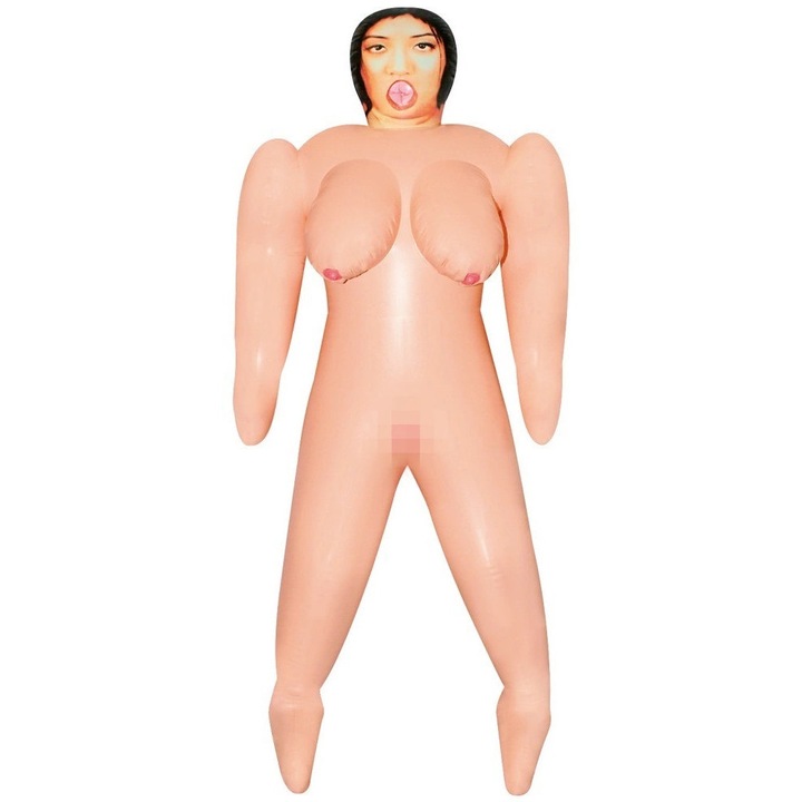 Papusa gonflabila sexuala NMC Fatima Fong, 3 orificii, 135cm circumferinta bust, 154cm lungime
