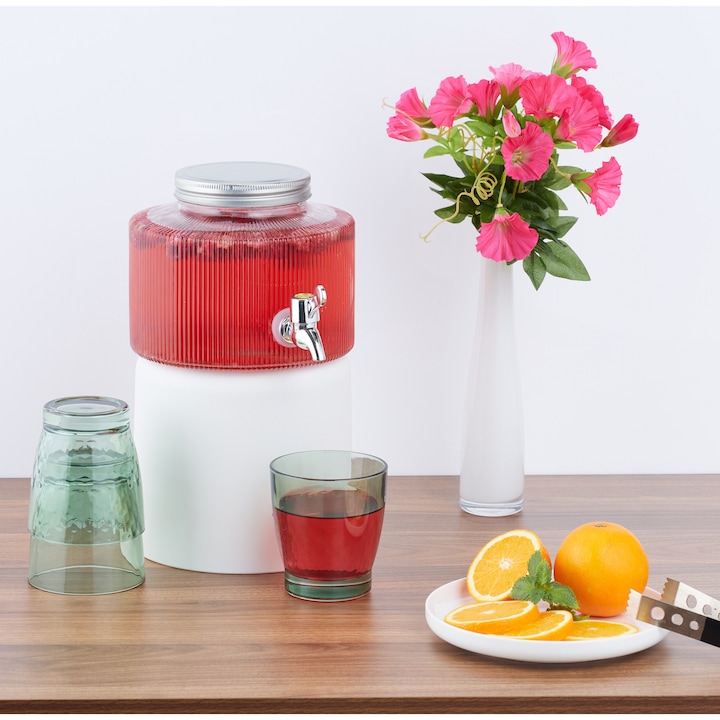 Relaxdays dekoratív italadagoló, 2,8 liter