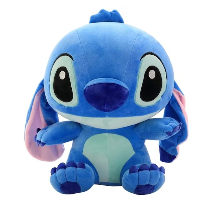 Stitch plüssjáték, Lilo & Stitch karakter, tökéletes ajándék gyerekeknek, 45 cm, Kék