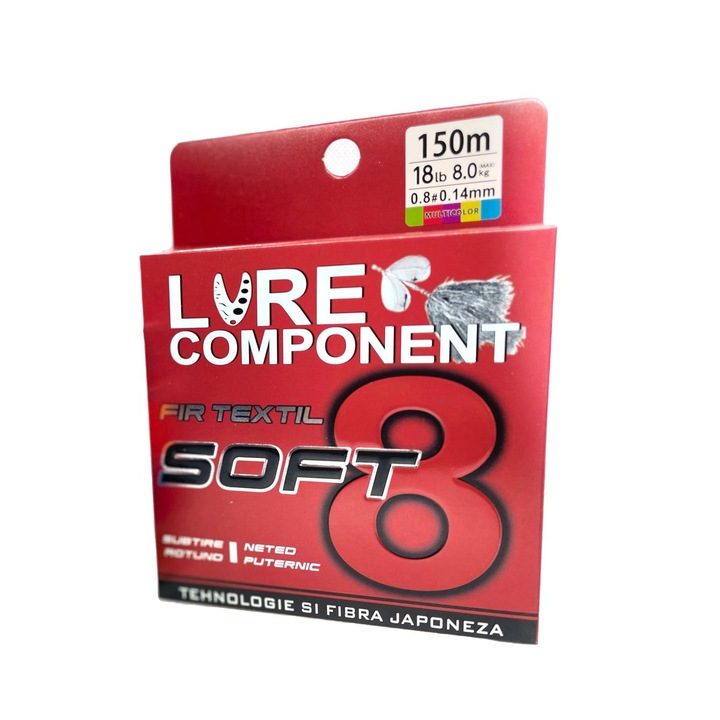 Fir textil LureComponent X8 SOFT PE 150m, #0.6, 0.12mm, 13lb, Green