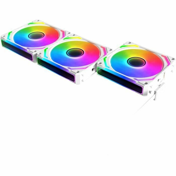 Cooler Procesor Xigmatek Starlink Ultra Arctic, alb, 120mm, 3 unitati, ARGB