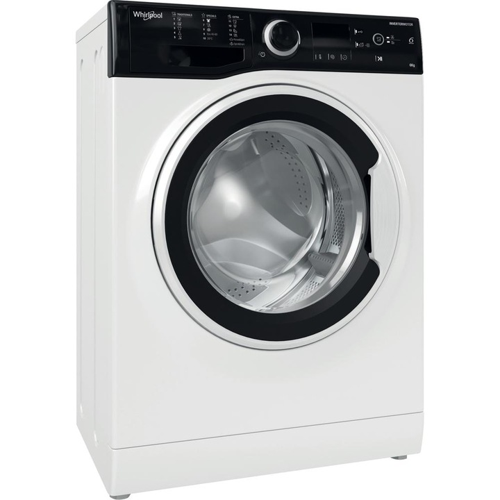 Masina de spalat rufe Whirlpool WRBSS 6249 W EU, 6 kg, 1200 rpm, adancime 42.5 cm