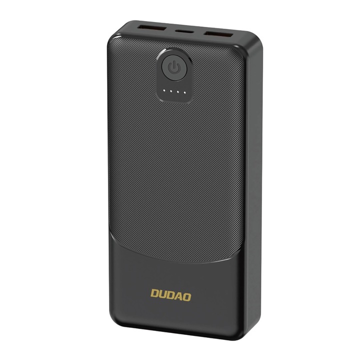 Külső akkumulátor, Dudao K10Pro, 20000mAh, 2x USB-A, fekete