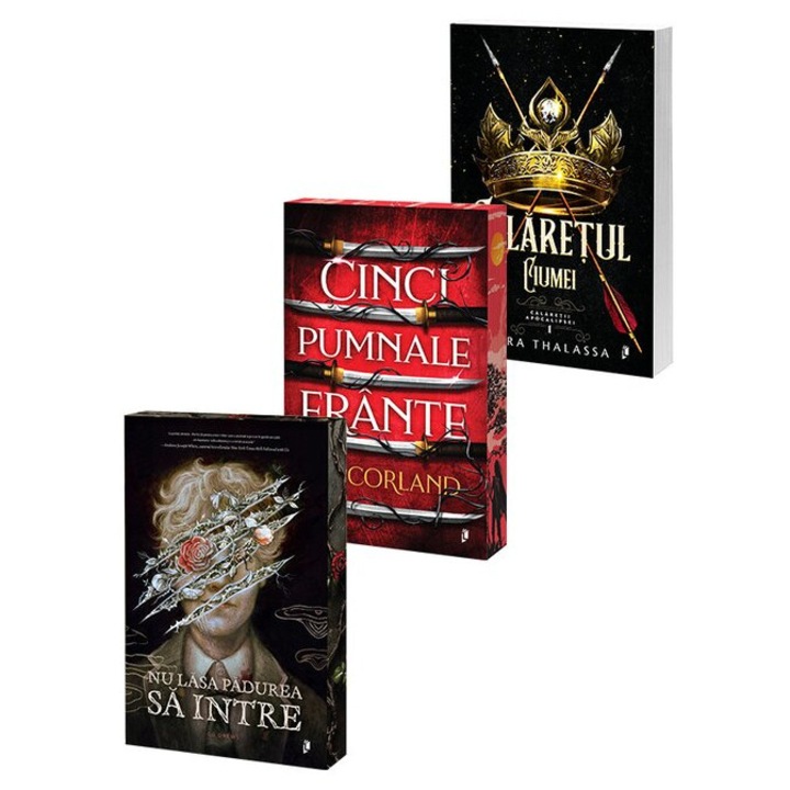Pachet Calaretul ciumei + Nu lasa padurea sa intre + Cinci Pumnale Frante. Set 3 carti