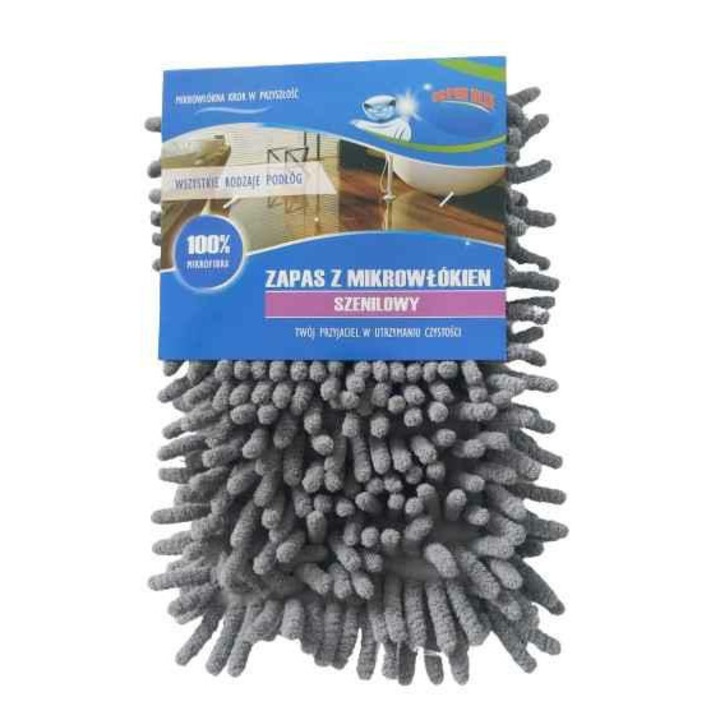 Cap mop microfibra LUMARKO, 43,3x13cm, gri