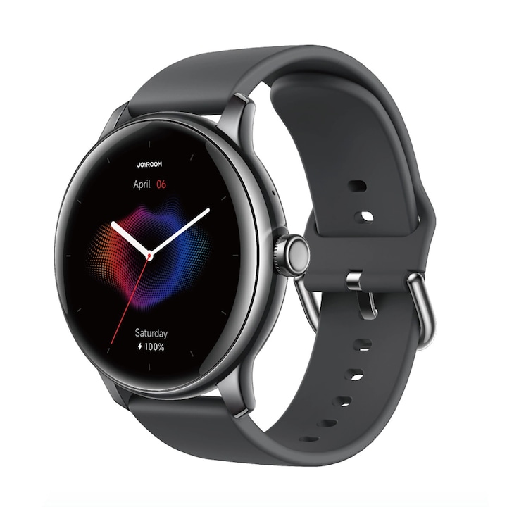 Ceas inteligent 2 in 1 cu casti wireless, monitor de ritm cardiac si tensiune arteriala, ecran 2.01 inci