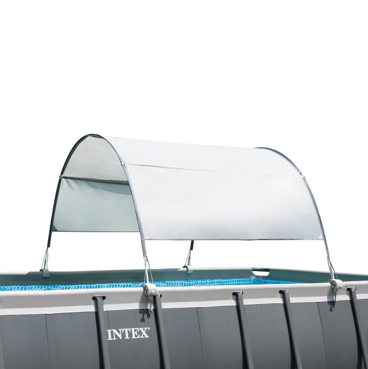 Intex medencetakaró, napvédelemre, téglalap alakú medencékkel kompatibilis, 375 x 180 cm, fehér