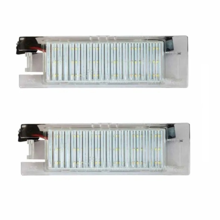 Set lumini LED Emzone pentru placuta de inmatriculare OPEL Zafira B Astra HJ Corsa CDE Insignia Vectra C Tigra B Meriva AB, 12V, 2 bucati