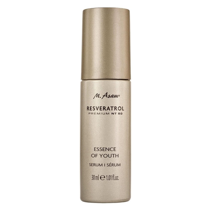 Ser facial cu resveratrol concentrat si incapsulat, m.Asam Resveratrol Eccense of Youth, Esenta a Tineretii, 30 ml
