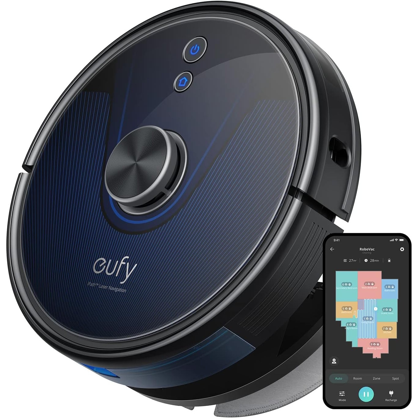 Anker Eufy RoboVac 11S ／ブラック Aspirator robot smart Anker eufy RoboVac 11S Slim 1300Pa Alb - eMAG.ro