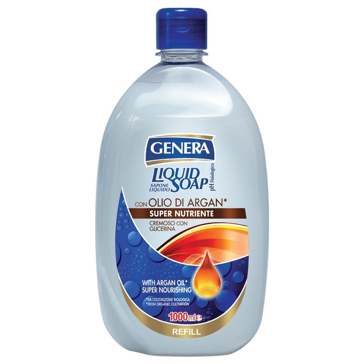 Течен сапун Genera, С арганово масло, Резерва 1 л