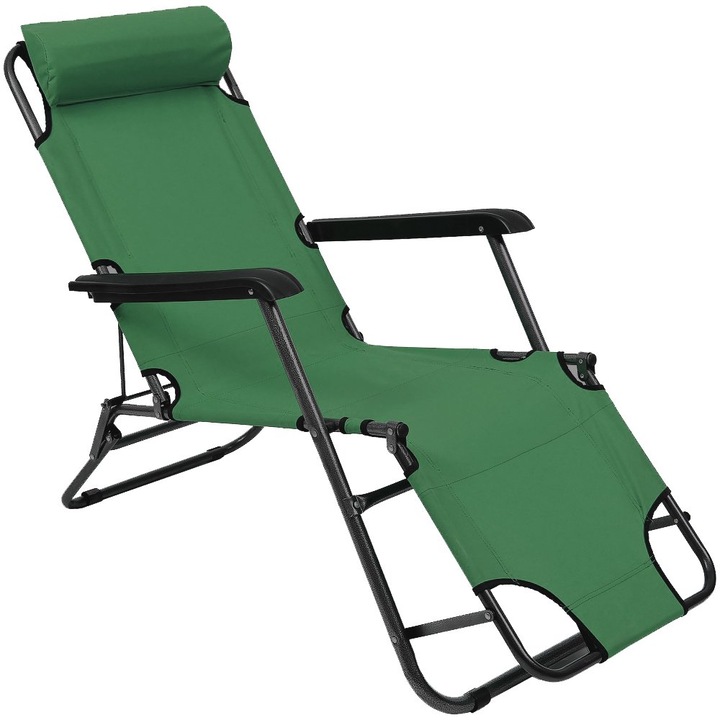 Сгъваем стол MAXIMA 60021402, 178 см, Зелен, 3 в 1, Шезлонг, Легло