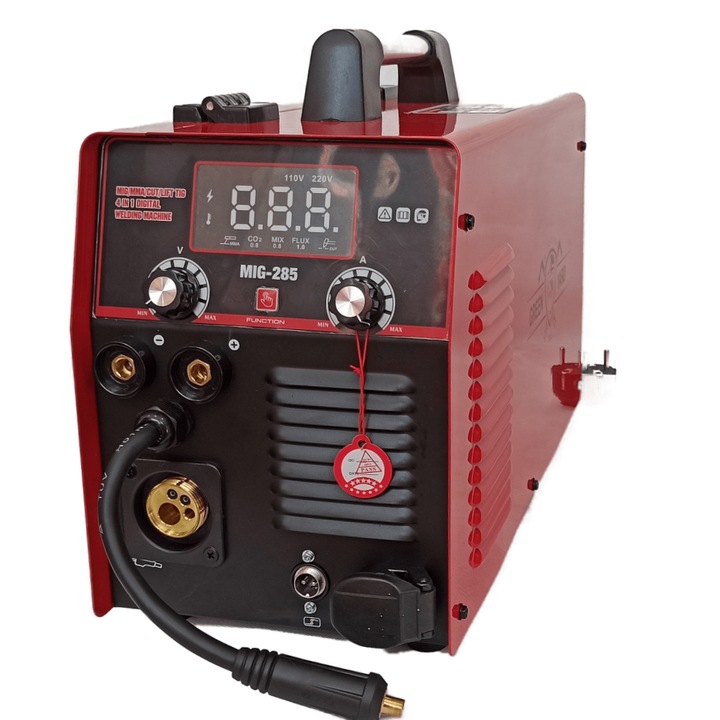 Комбиниран заваръчен апарат 4 в 1 MIG/MMA/TIG/CUT 285A/40A, телоподаващ, електрожен, плазма