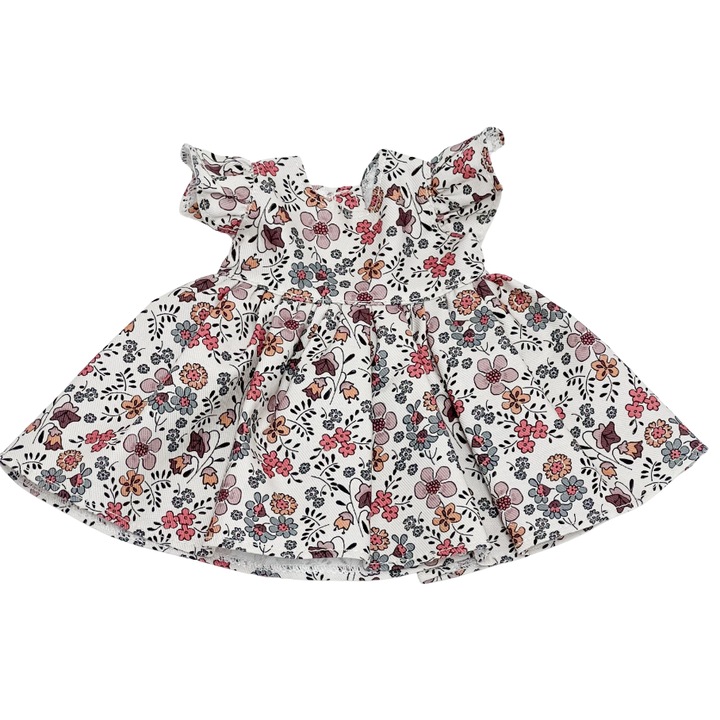 Virágos ruha Miniland 32 cm-es babához