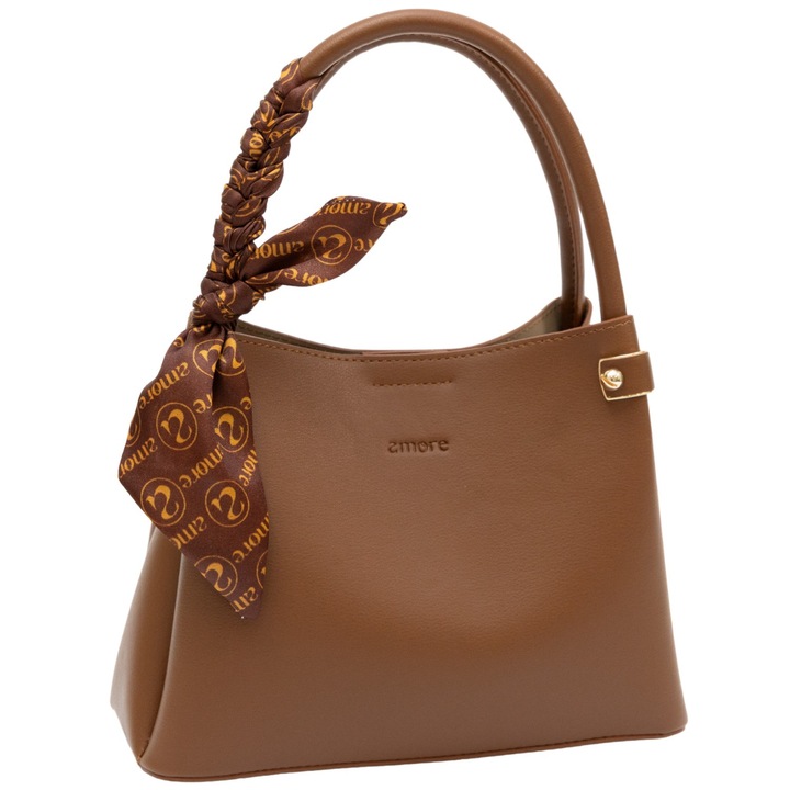 AMORE Fiorella napi kézitáska, barna