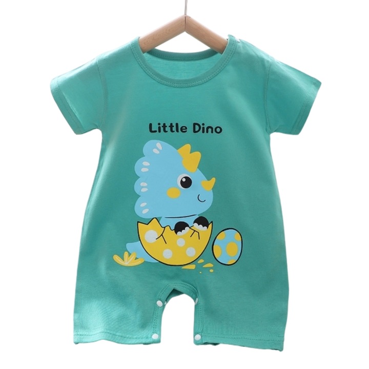 Body bebe dinozaur verde, Verde