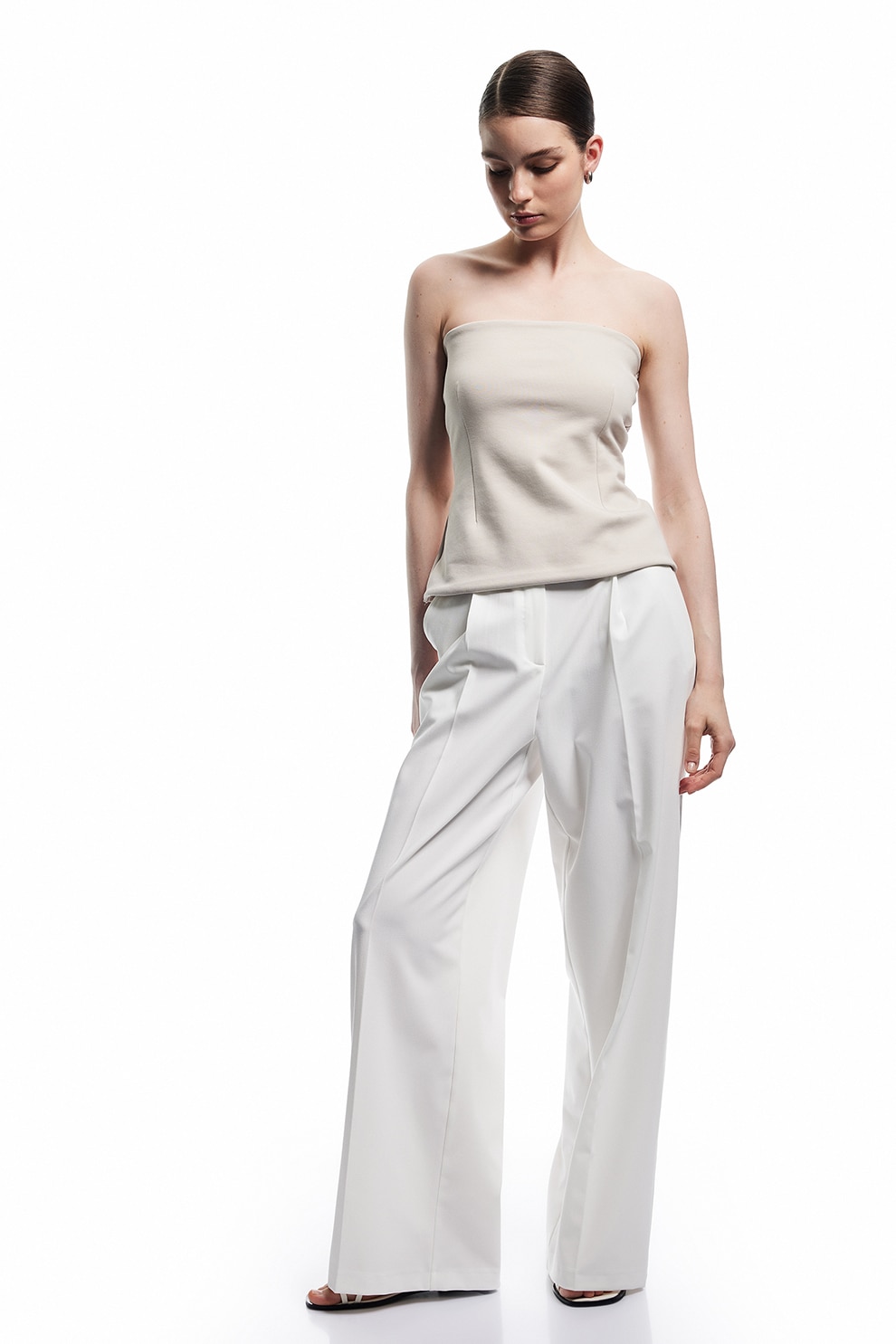 kotton ページ⑤ KOTON, Top uni fara bretele, Maro nisip, XL - eMAG.ro