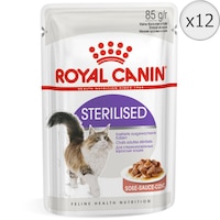 Hrana umeda pentru pisici Royal Canin, Sterilised Adult, pentru pisici sterilizate, in sos, 12x85g