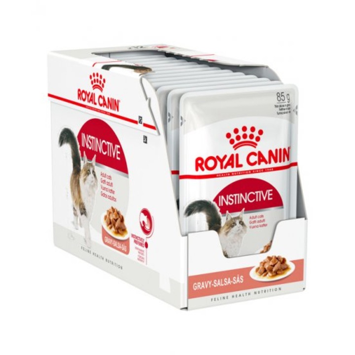 Hrana umeda pentru pisici Royal Canin, Instinctive, in sos, 12x85g
