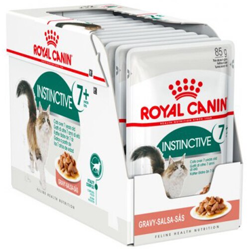 Hrana umeda pentru pisici Royal Canin, Instinctive 7+, in sos, 12 buc x 85g