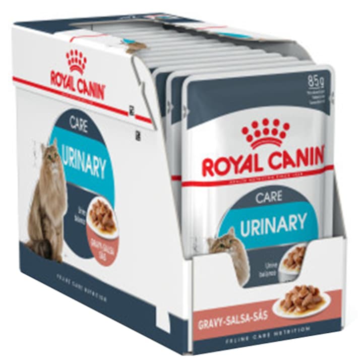 Hrana umeda pentru pisici Royal Canin, Urinary Care Adult, pentru sanatatea tractului urinar, in sos, 12x85g